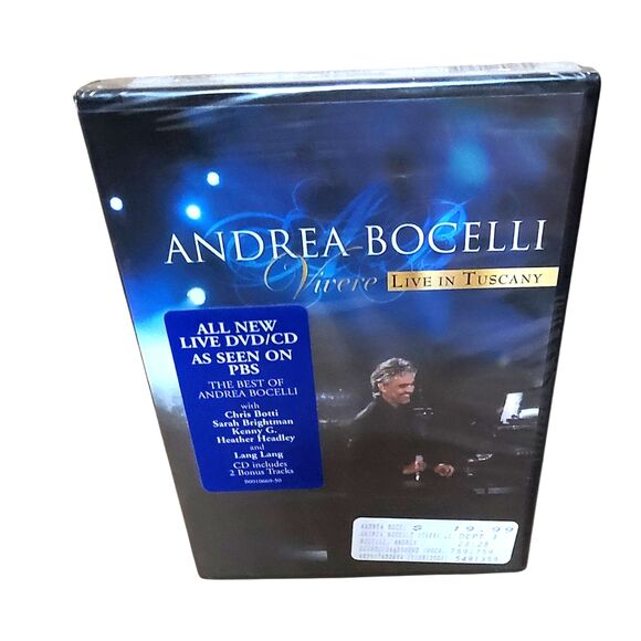 Andrea Bocelli Other - Andrea Bocelli  Vivere Live in Tuscany DVD & CD Brand New Sealed NIB OOP Rare